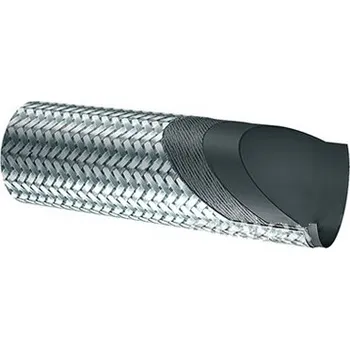 10/17 TU40 INOX - nerez oplet, hadice pro oleje 10/17 40 cm