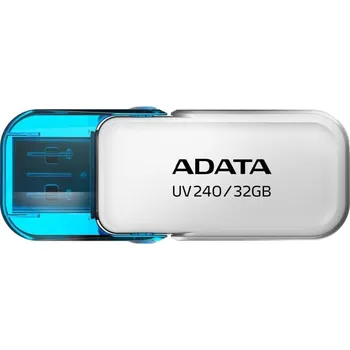 USB flash disk ADATA Flash Disk 32GB UV240, USB 2.0 Dash Drive, bílá