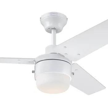 Stropní ventilátor Stropní ventilátor se světlem a řetízkovým ovládáním Westinghouse TALIA 73042 v bílé barvě, Ø 105 cm