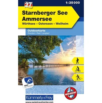KuF Deutschland Outdoorkarte 27 Starnberger See - Ammersee 1 : 35.000