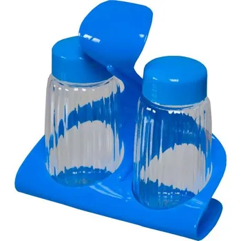 Kořenka Italy Slánka/pepřenka + stojánek 12x9x5 cm Plast Mix barev