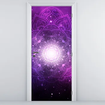 Fototapeta LuxusniObrazy.cz Fototapeta na dveře - Fialová abstrakce