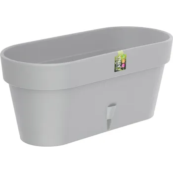 Truhlík Santino Truhlík samozavlažovací LATINA, 40x17x17cm, s cartridgí, šedý