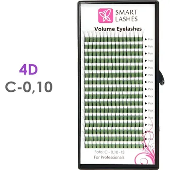 Umělé řasy Trsy 4D - C - 0.10 mm