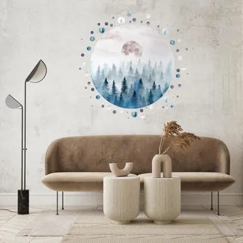 Samolepící dekorace LuxusniObrazy.cz Samolepky na zeď – Lesní krajina