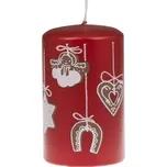 Tradiční vánoční svíčka Sweets červená