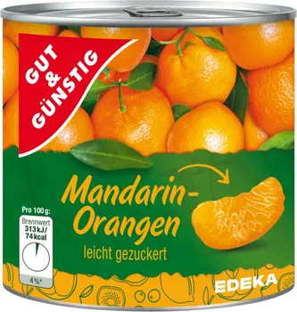 Ovoce Gut & Günstig Mandarinky v lehce sladkém nálevu 312 g