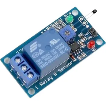 Elektronická stavebnice Teplotní čidlo, modul s termistorem a releovým výstupem