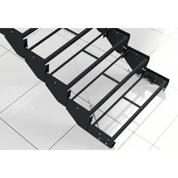 Schodnice TLC ASTA modulové schody - Základ pod desku Výběr povrchové úpravy: PZ - pozinkovaný ocelový plech, Počet stupňů: 2