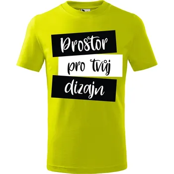Dětské tričko s vlastním potiskem (krátký rukáv) Barva: Limetková, Velikost: 146