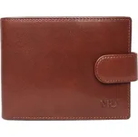 Luxusní hnědá hladká kožená peněženka Marta Ponti no. B219R +RFID