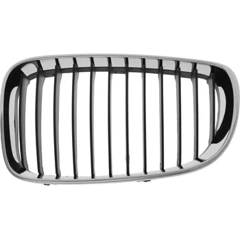 Nárazník L mřížka, chrom/černá [07-]
