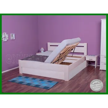 Postel Postele s úložným prostorem Tina Šířka: 180x200, Moření: Světle šedá