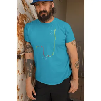 Pánská móda Pánské tričko Graf Barva: Tyrkysová, Velikost: S