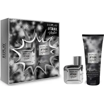 Kosmetická sada Replay Tank Plate For Him Set - EDT 30 ml + sprchový gel 100 ml Dárková sada