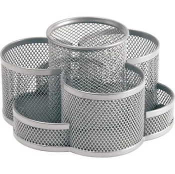 Drátěný stojan / organizér 7-dílný, stříbrný