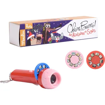 Výuková hračka Moulin Roty Promítací pohádky domácí mazlíčci