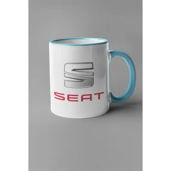 Hrnek s logem auta Seat Barva: Modrá