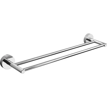 Držák na ručník SLZD 11 - Nerezový dvojitý držák ručníků 60 cm, lesklý 62110