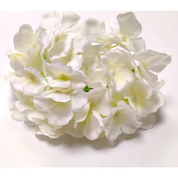 umělá květina Hlava hortenzie bílá