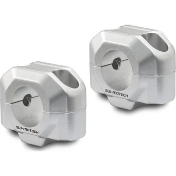 Motodoplněk Zvýšení řídítek 28 mm H = 30 mm - stříbrné