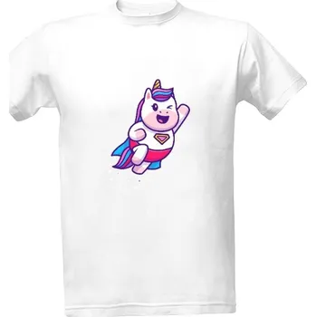 Pánská móda Tričko s potiskem Jednorožec Superman pánské