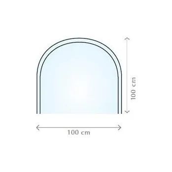 Fireglass 100x100 cm - sklo pod kamna nebo krb 000-565