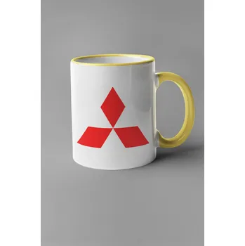 Hrnek s logem auta Mitsubishi Barva: Žlutá