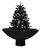 vidaXL 289931 Sněžící vánoční stromek s deštníkovým stojanem černý, 75 cm