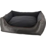 Nobby Nobby TEXAS obdelníkový kožený pelíšek tmavě hnědá 80x70x23cm