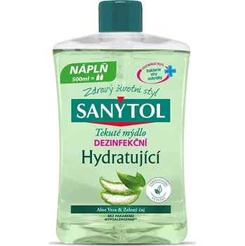 Mýdlo Sanytol Hydratující dezinfekční mýdlo Aloe Vera & Zelený čaj