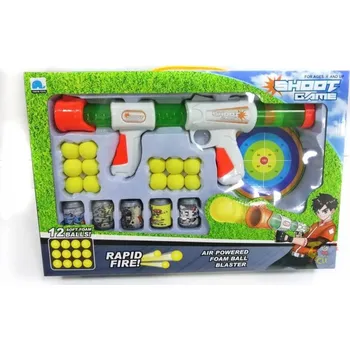 Dětská zbraň Lamps Pistole na míčky s terčem