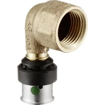 Stavebniny Viega Smartpress oblouk 90° přechod 20x1/2" vni.záv m.6714.1