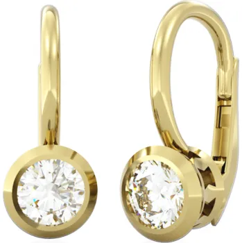 Šperk Couple, Elegantní náušnice Anisha, žluté zlato se zirkonem, 585-66-3-0663.0Z00.0.00.001.08