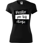 Dámské sportovní tričko s vlastním potiskem Barva: Černá, Velikost: XS