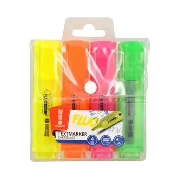 Set školních potřeb Zakreślacze neonowe etui 4 kolory MemoBe