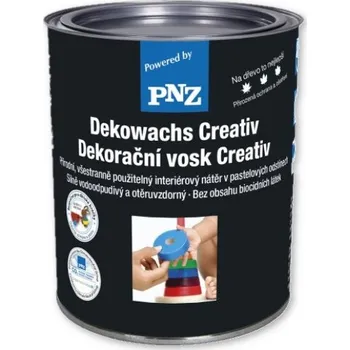Olej na dřevo 0,75 l PNZ Dekorační vosk Creativ, černý (Přírodní, všestranně použitelný interiérový nátěr v pastelových odstínech, bez obsahu biocidních látek.)