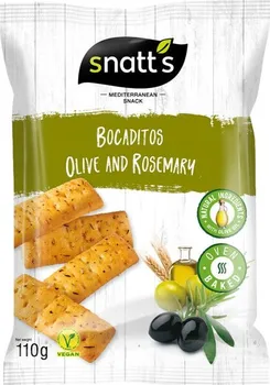 Snatt's Mediterranean Snack Bocaditos 110 g olivový olej/rozmarýn
