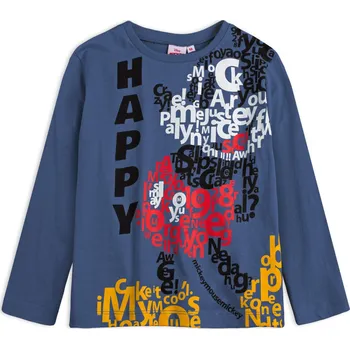 Chlapecké tričko MICKEY MOUSE HAPPY modré Velikost: 116