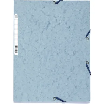 Archivační box Spisové desky s gumičkou a štítkem Exacompta, A4 maxi, prešpán, popelavě šedé