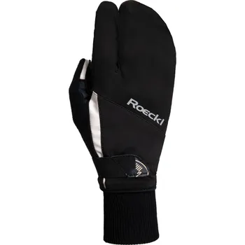 Běžecké rukavice Roeckl Lappi Trigger Black/White (Běžkařské/biatlonové rukavice)