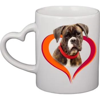 Hrnek srdce s potiskem Německý boxer