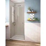 ROSS ALORE 85x190cm - jednokřídlé sprchové dveře 81-86cm Výplň: čiré Výhodou je dveří je, že lze instalovat na pravou nebo na levou stranu