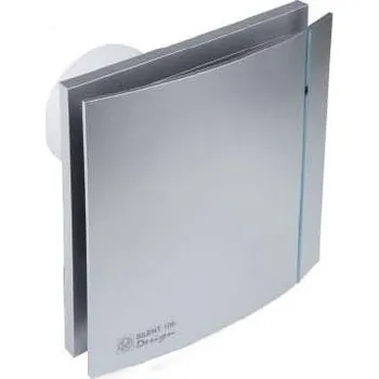 ventilátor do koupelny axiální ventilátor SILENT 100 DESIGN CZ SILVER bez doběhu