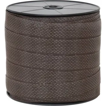 Ohradník Páska pro elektrický ohradník, šířka 40 mm, hnědá