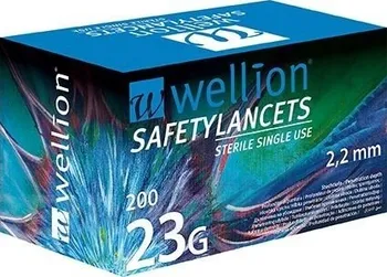 Injekční jehla Medtrust Wellion Safety Lancets 23G 200 ks