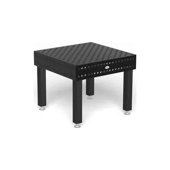 Dílenský stůl [280010.PD] Svařovací stůl Professional 750 - 1000×1000×200, Plasmanitridovaný, Diagonální rastr, 4 × Noha - základní 650