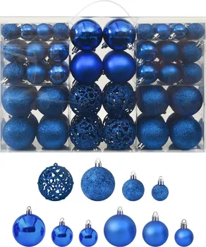 Vánoční ozdoba vidaXL 330085 100 ks modré