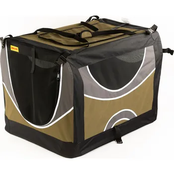 přepravka pro zvíře Transportní box, skládací kenelka COOL PET olivová zelená barva 7 velikostí Velikost přepravního boxu: 2XL 91*64*64cm