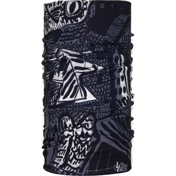 Nákrčník 4Fun OWL BLACK LETNÍ MULTIFUNKČNÍ ŠÁTEK Kolekce: Standard